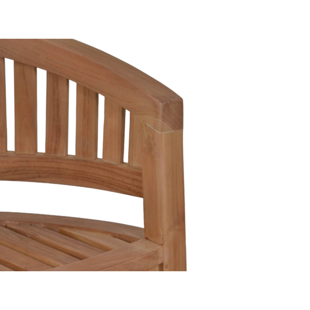 Bank  Gartenmöbel Outdoor Modern Massivholz Teak Honig