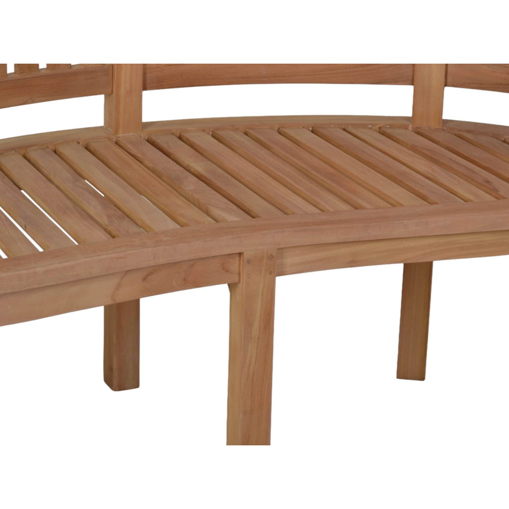 Bank  Gartenmöbel Outdoor Modern Massivholz Teak Honig
