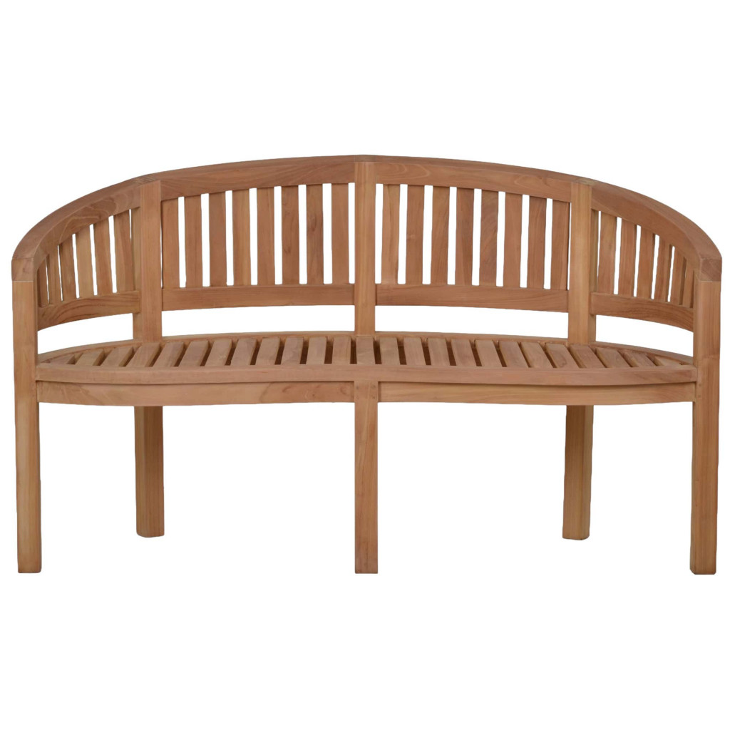 Bank  Gartenmöbel Outdoor Modern Massivholz Teak Honig