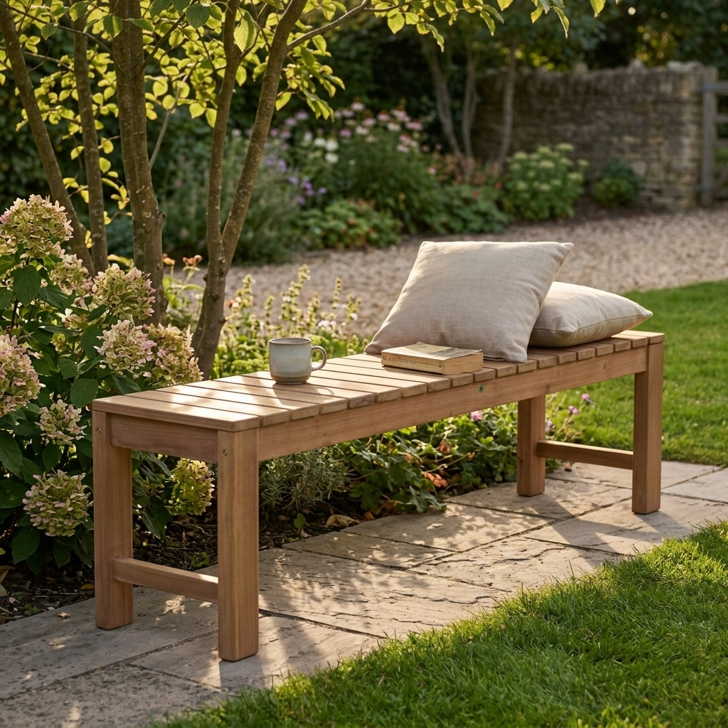 Bank  Gartenmöbel Outdoor Teak Honig