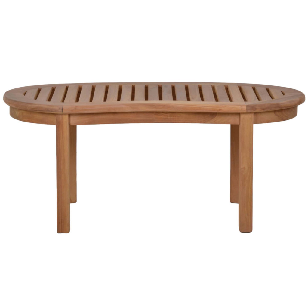 Couchtisch  Gartenmöbel Outdoor Modern Massivholz Teak Honig