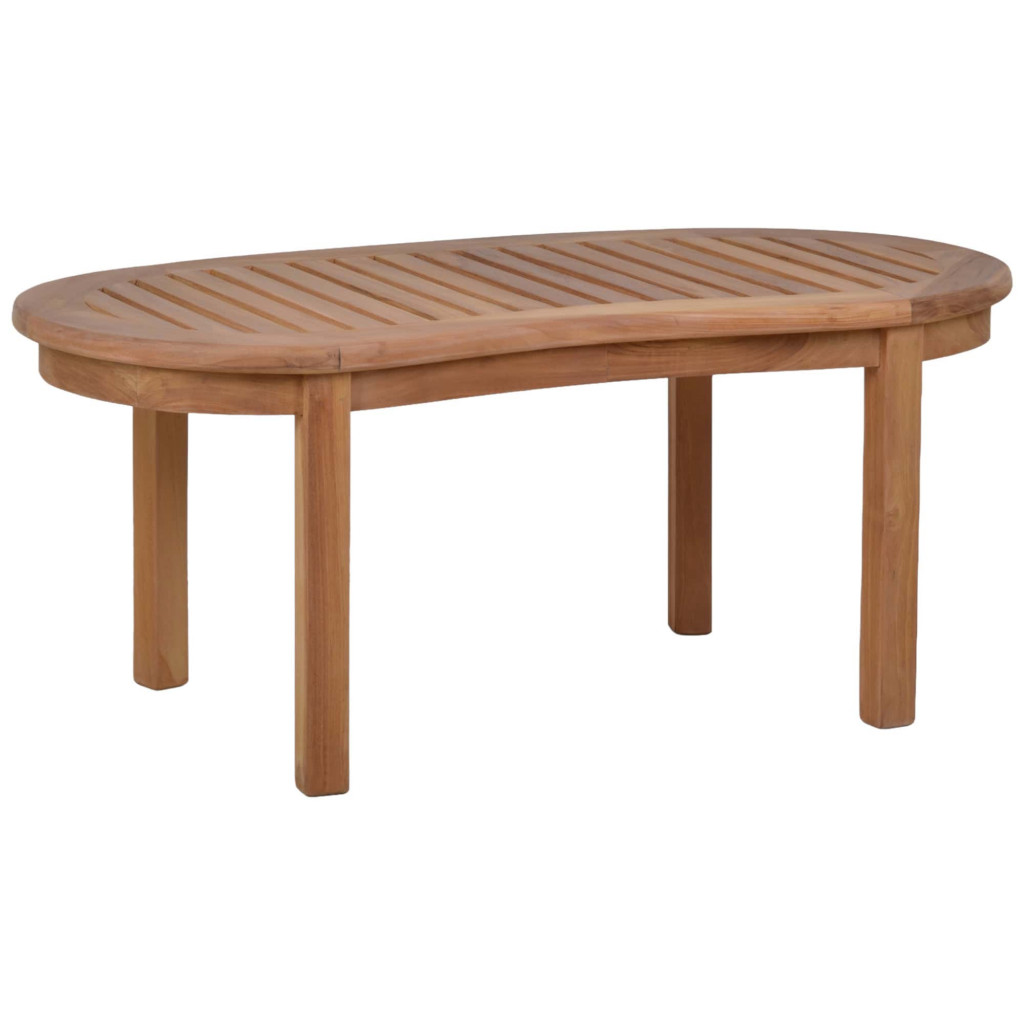 Couchtisch  Gartenmöbel Outdoor Modern Massivholz Teak Honig