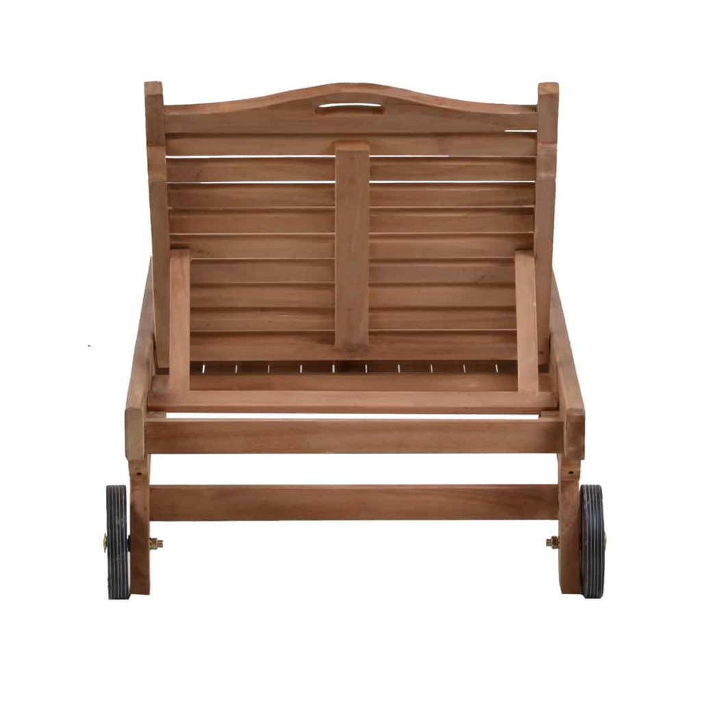 Gartenliege  Gartenmöbel Outdoor Modern Massivholz Teak Honig