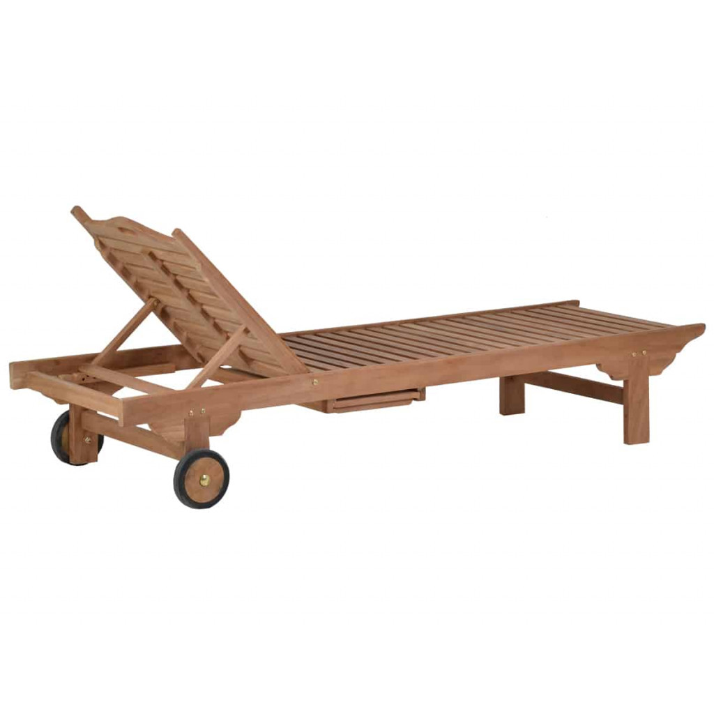 Gartenliege  Gartenmöbel Outdoor Modern Massivholz Teak Honig