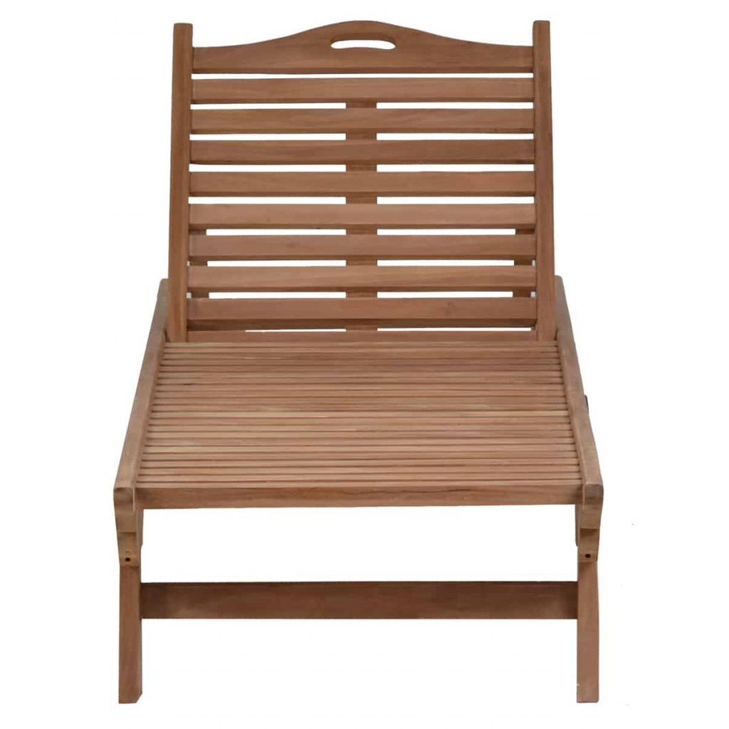 Gartenliege  Gartenmöbel Outdoor Modern Massivholz Teak Honig