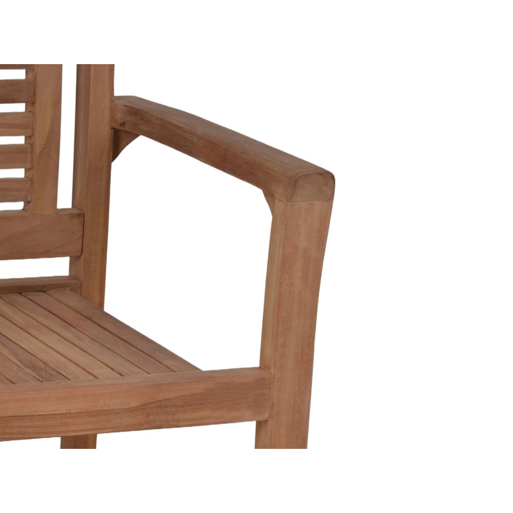 Gartenstuhl  Gartenmöbel Outdoor Modern Massivholz Teak Honig