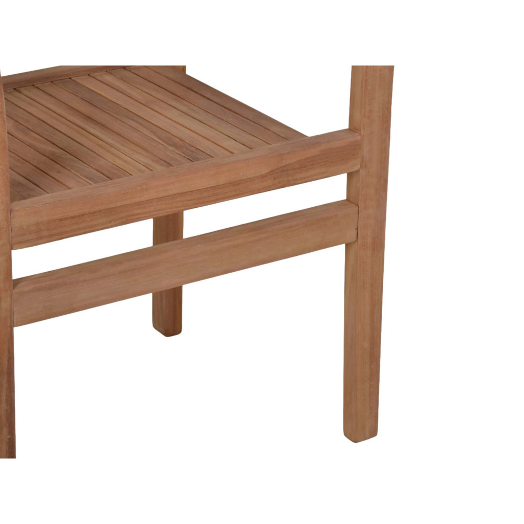 Gartenstuhl  Gartenmöbel Outdoor Modern Massivholz Teak Honig