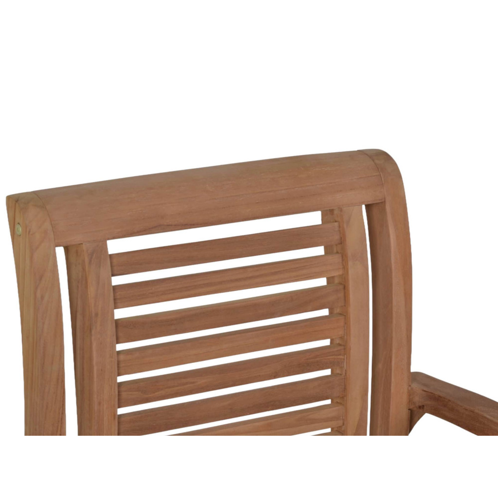 Gartenstuhl  Gartenmöbel Outdoor Modern Massivholz Teak Honig