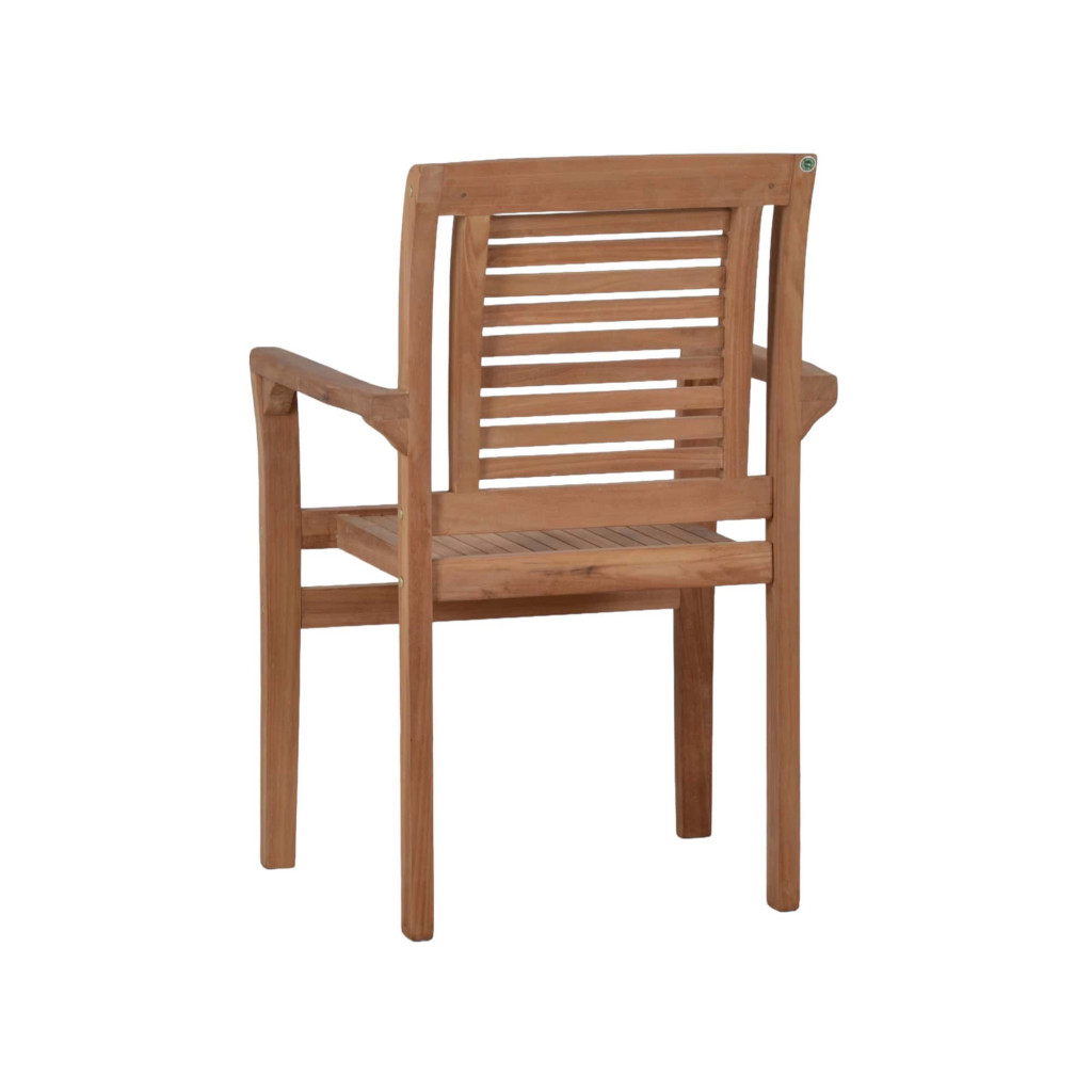 Gartenstuhl  Gartenmöbel Outdoor Modern Massivholz Teak Honig