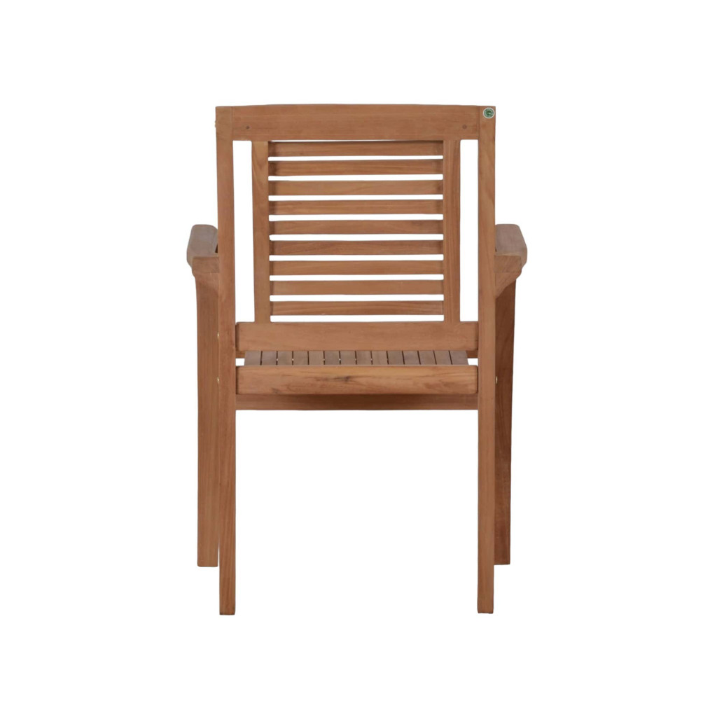 Gartenstuhl  Gartenmöbel Outdoor Modern Massivholz Teak Honig