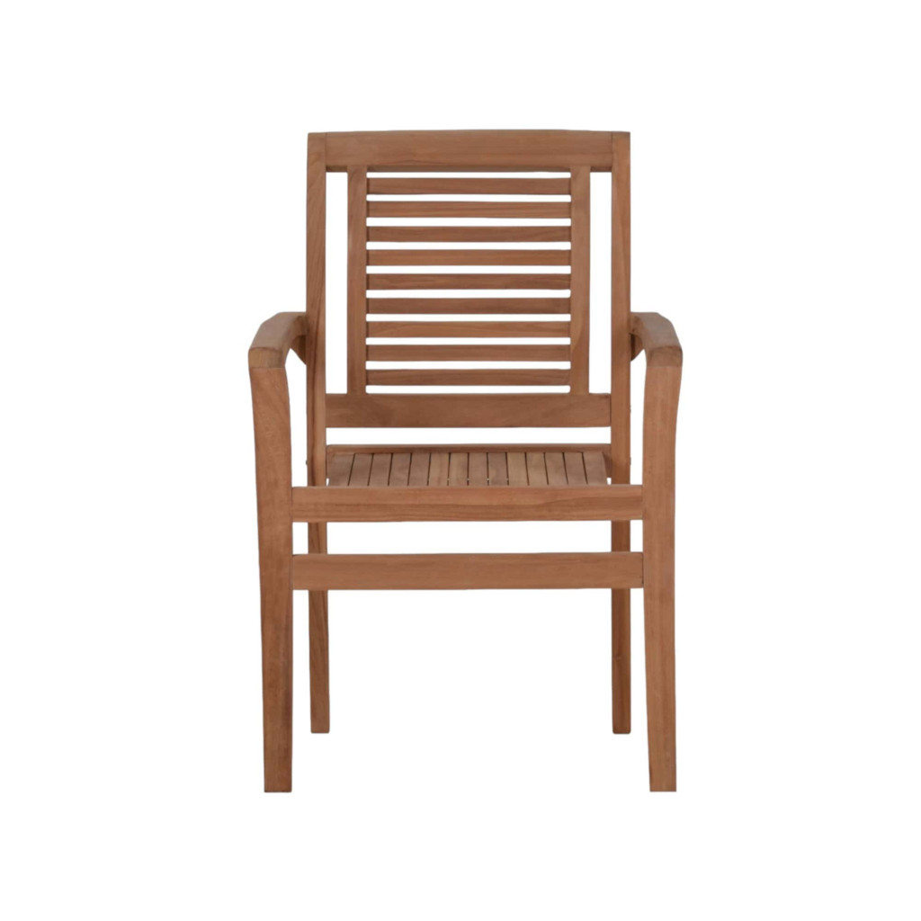 Gartenstuhl  Gartenmöbel Outdoor Modern Massivholz Teak Honig