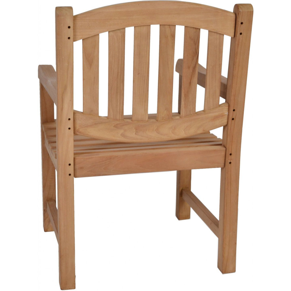 Gartenstuhl  Gartenmöbel Outdoor Modern Massivholz Teak Honig