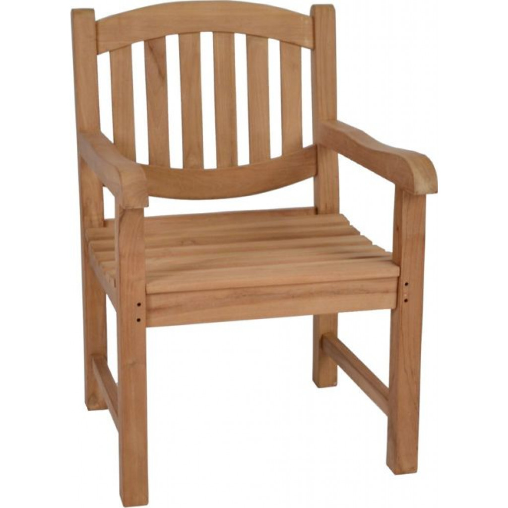 Gartenstuhl  Gartenmöbel Outdoor Modern Massivholz Teak Honig