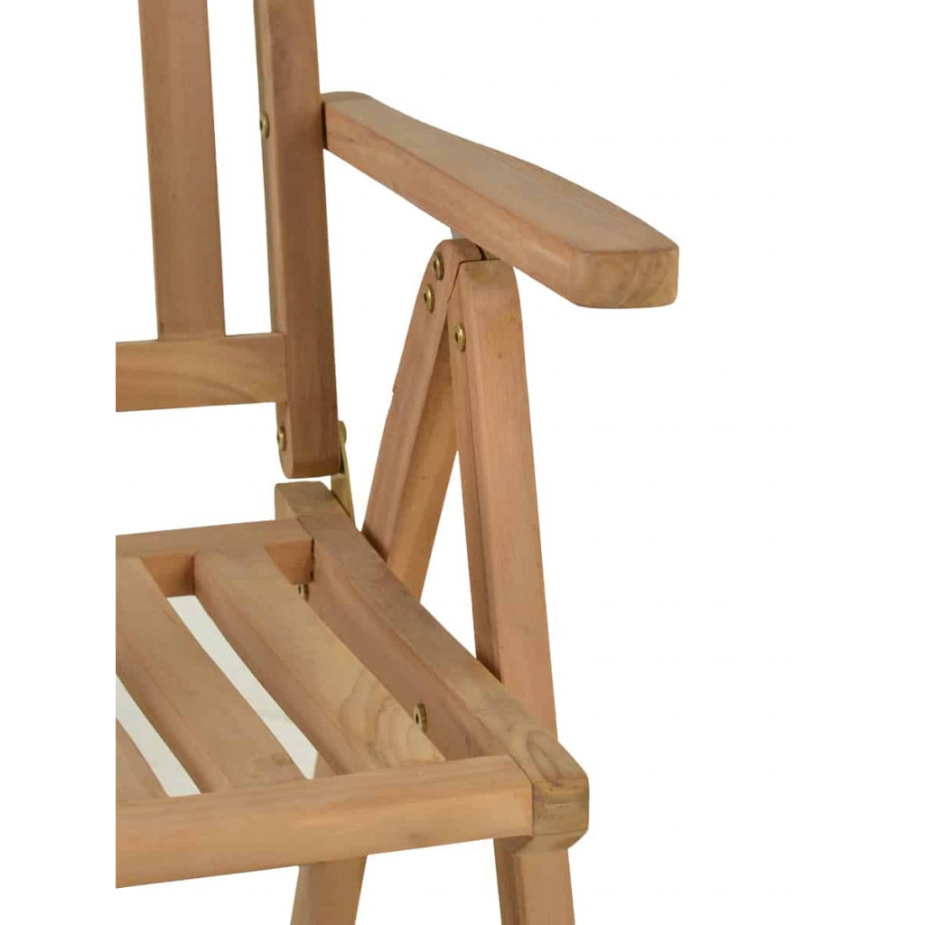 Gartenstuhl  Gartenmöbel Outdoor Modern Teak Honig