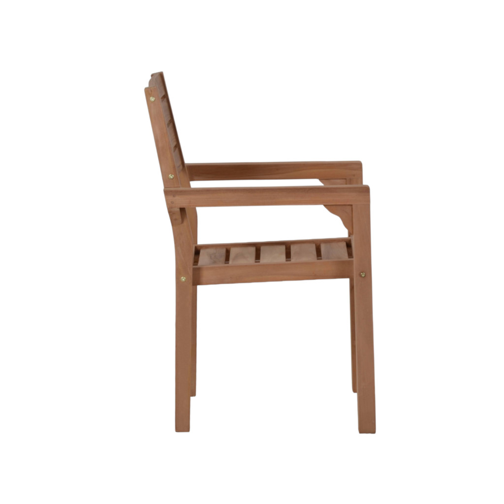 Gartenstuhl  Gartenmöbel Outdoor Modern Teak Honig