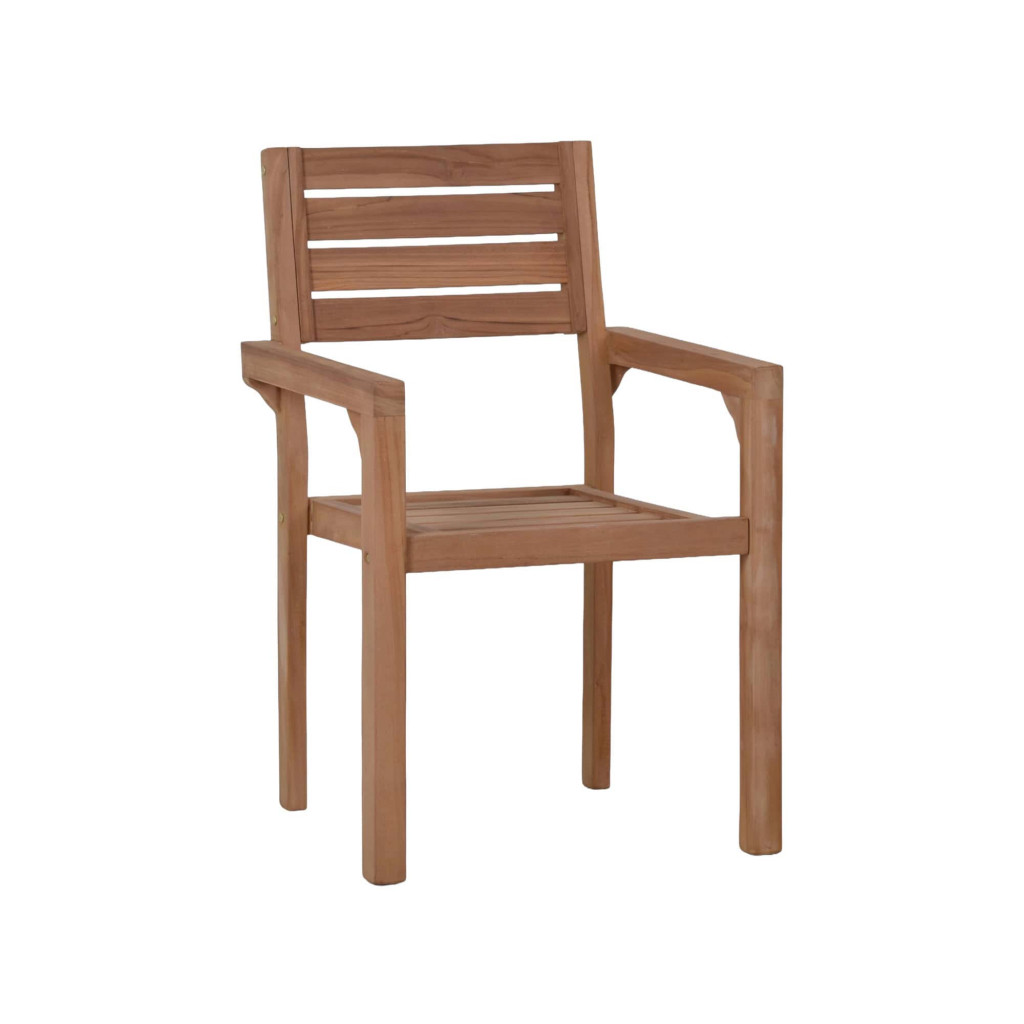 Gartenstuhl  Gartenmöbel Outdoor Modern Teak Honig