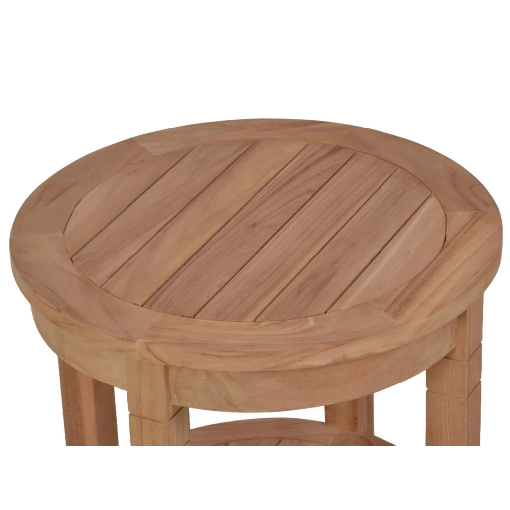 Gartentisch  Gartenmöbel Outdoor Modern Massivholz Teak Honig