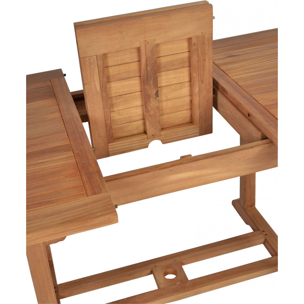 Gartentisch  Gartenmöbel Outdoor Modern Massivholz Teak Honig