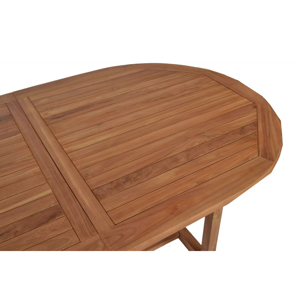 Gartentisch  Gartenmöbel Outdoor Modern Massivholz Teak Honig