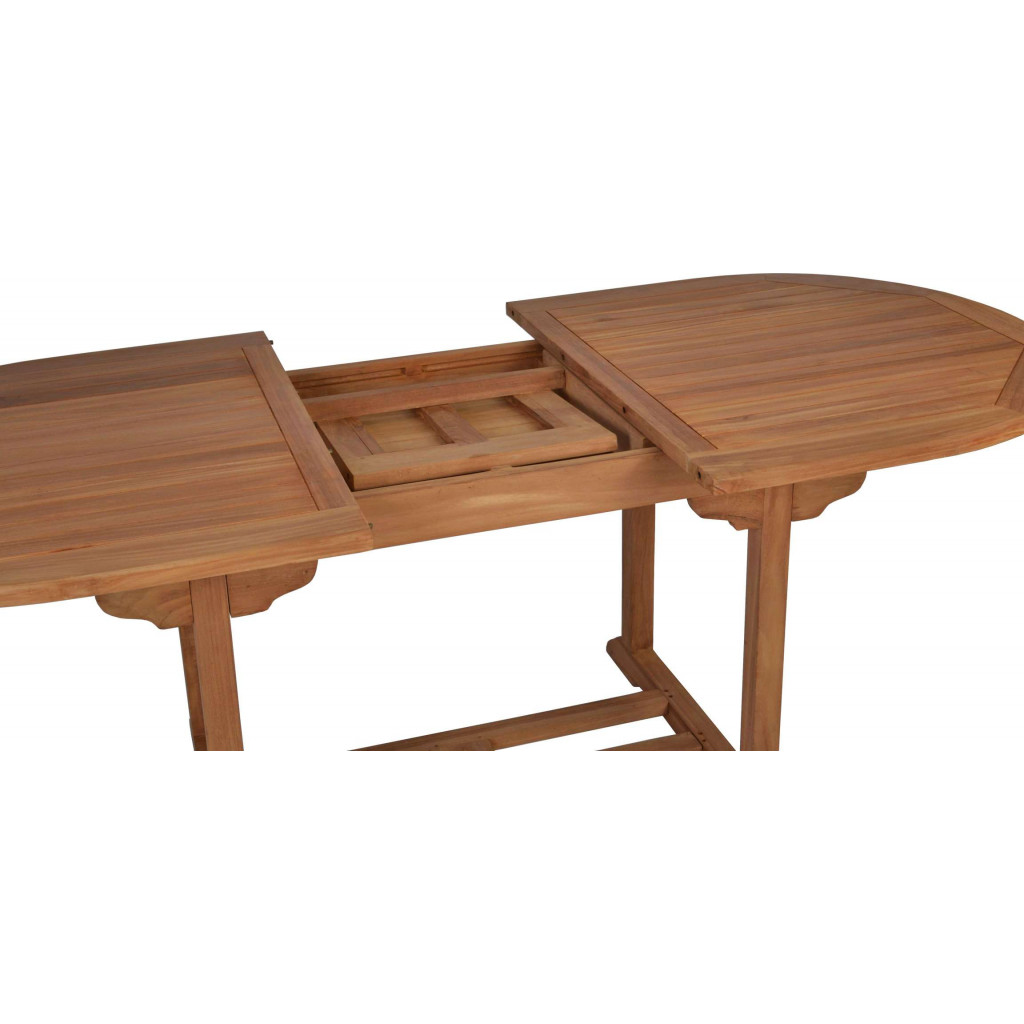 Gartentisch  Gartenmöbel Outdoor Modern Massivholz Teak Honig