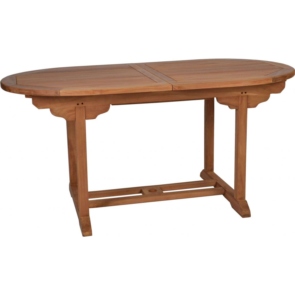 Gartentisch  Gartenmöbel Outdoor Modern Massivholz Teak Honig