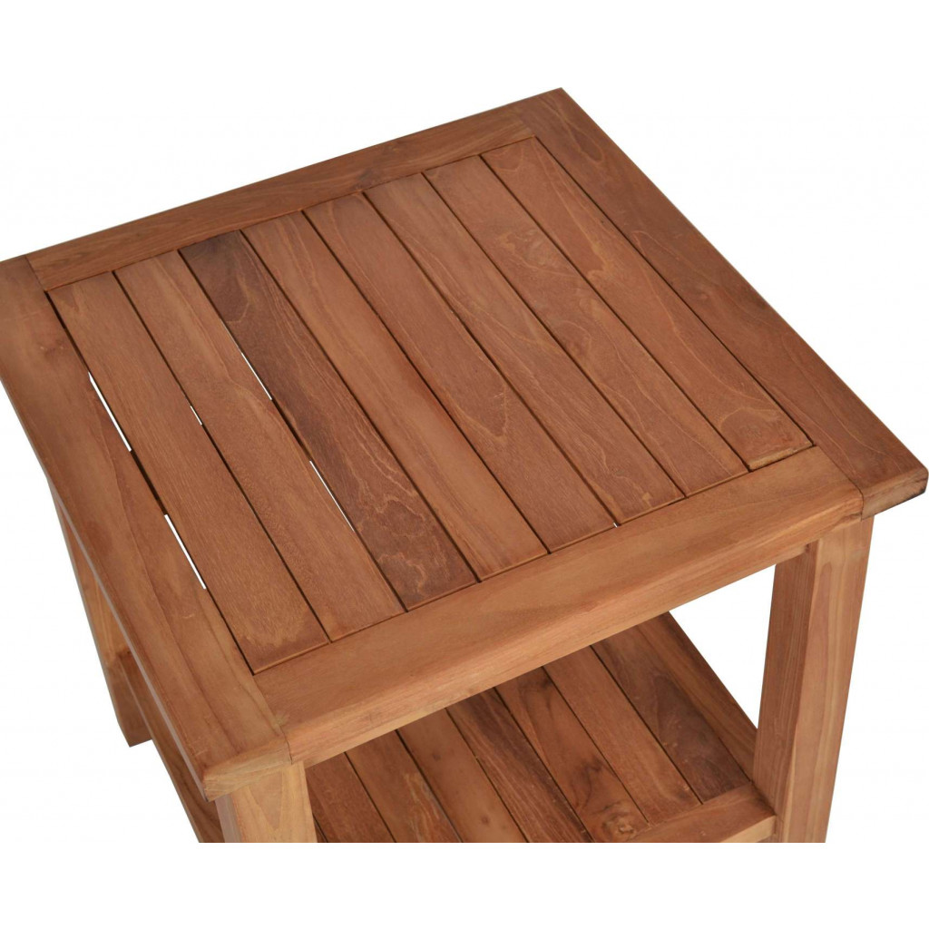 Gartentisch  Gartenmöbel Outdoor Modern Massivholz Teak Honig