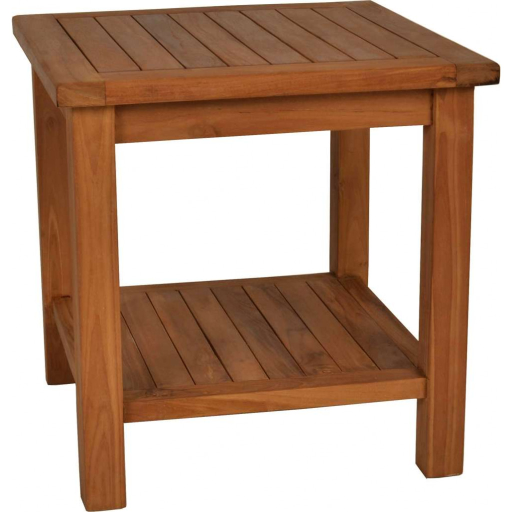 Gartentisch  Gartenmöbel Outdoor Modern Massivholz Teak Honig