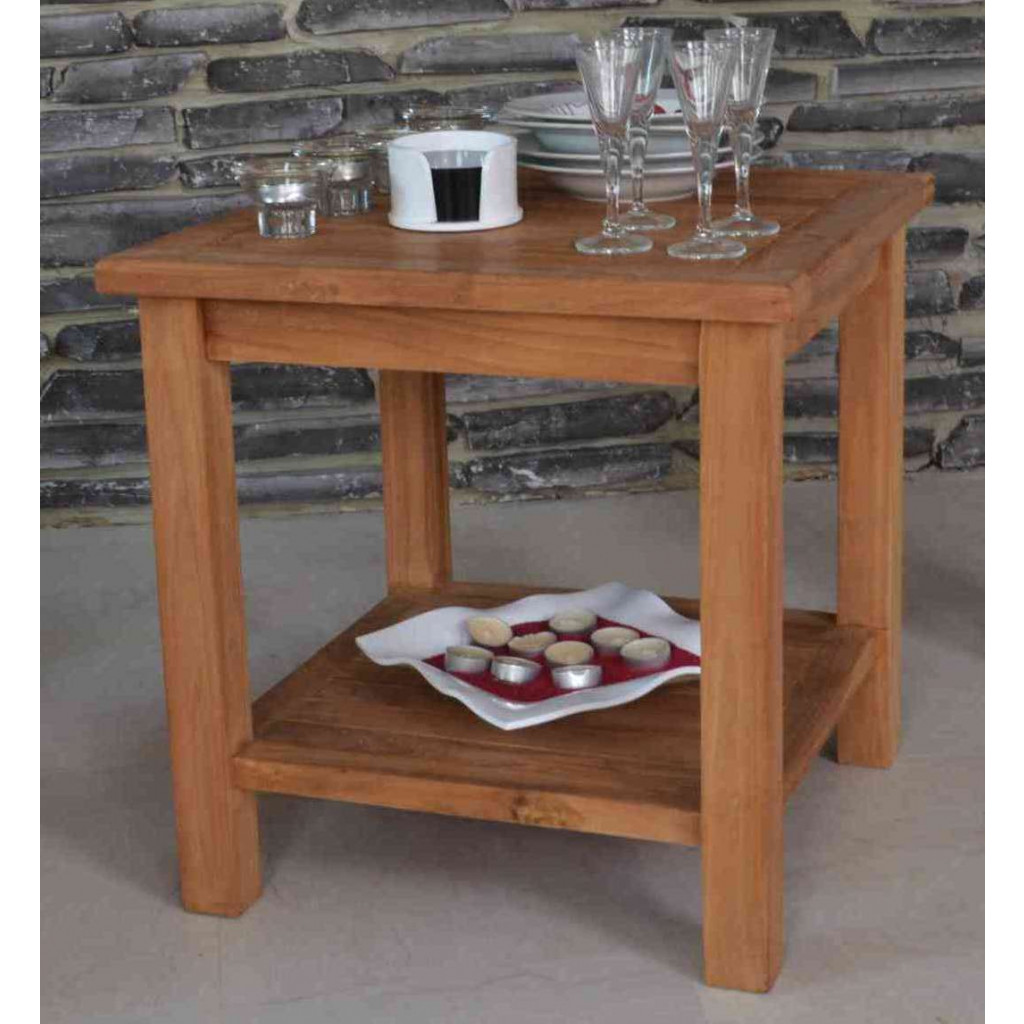 Gartentisch  Gartenmöbel Outdoor Modern Teak Honig