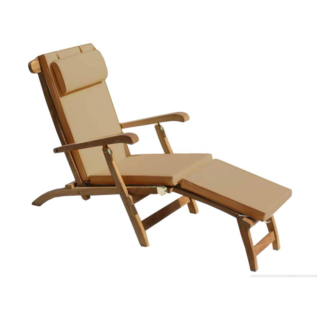 Sitzkissen  Gartenmöbel Outdoor Modern 100% Polyester Beige