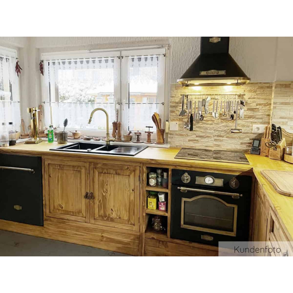 Küchenmodul Mexico Möbel Landhaus Pinie Honig
