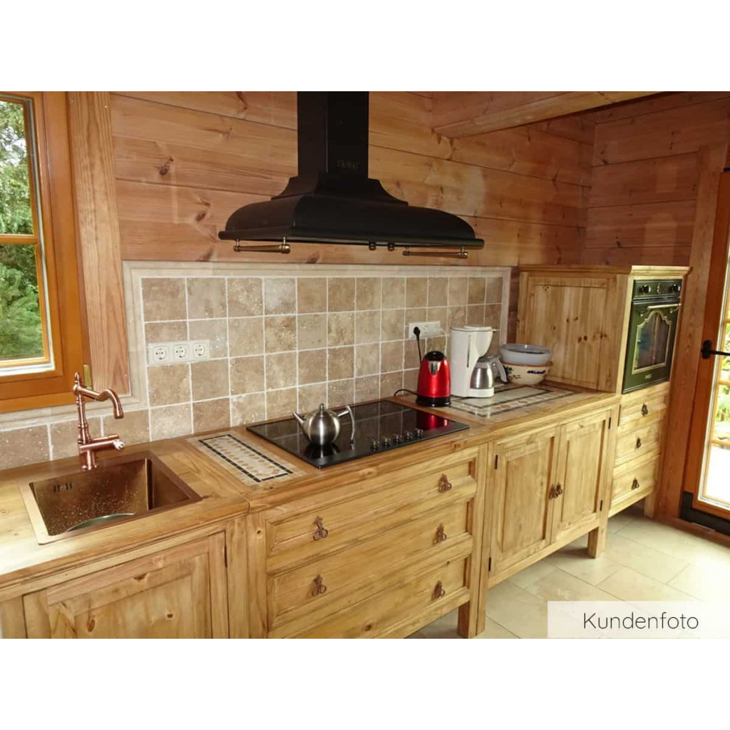 Küchenmodul Mexico Möbel Landhaus Pinie Honig