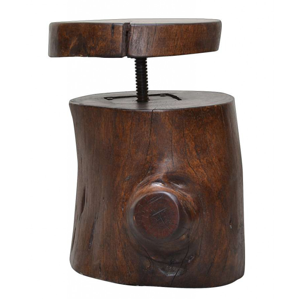 Sitzhocker Timber Modern Sheesham Braun