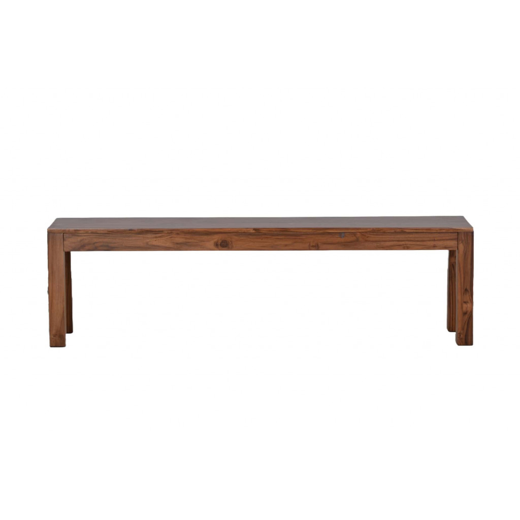 Bank Lendra Modern Massivholz Teak Hellbraun