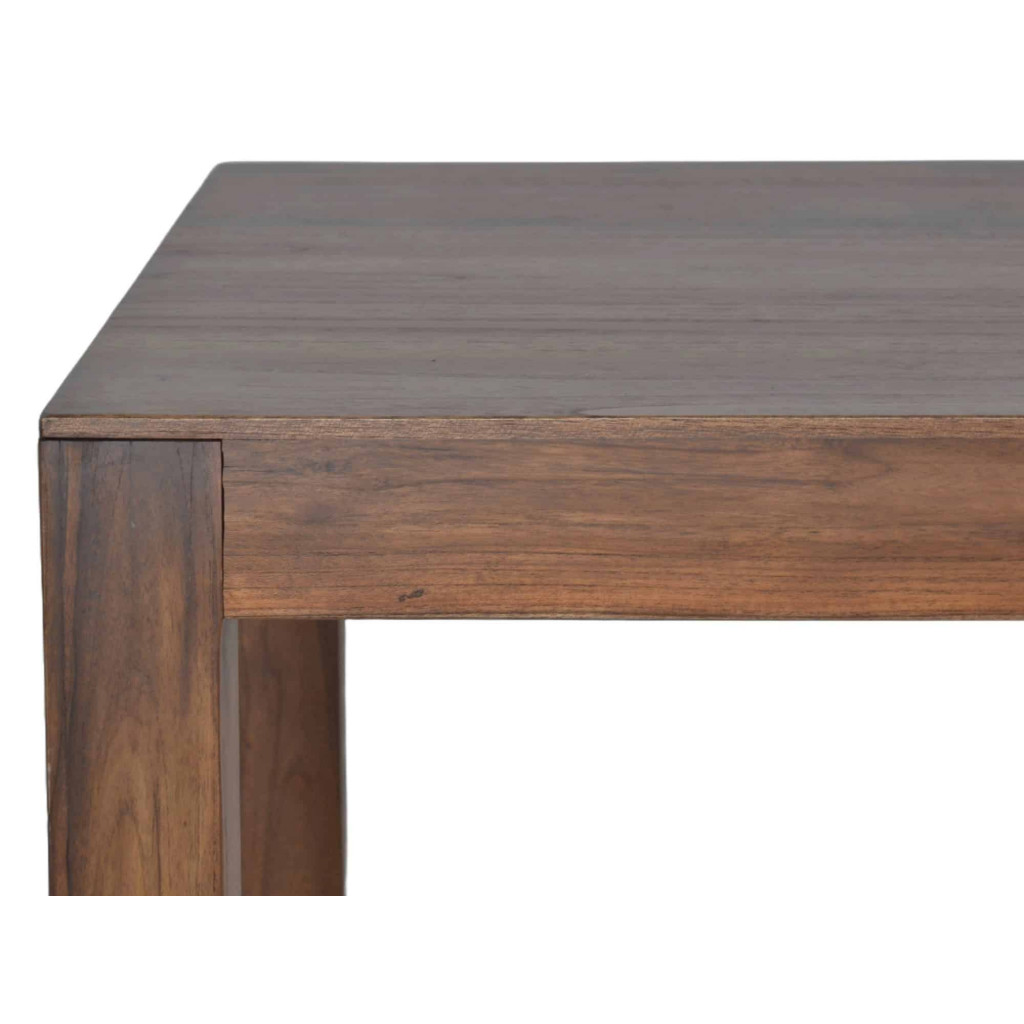 Esstisch Lendra Modern Massivholz Teak Hellbraun