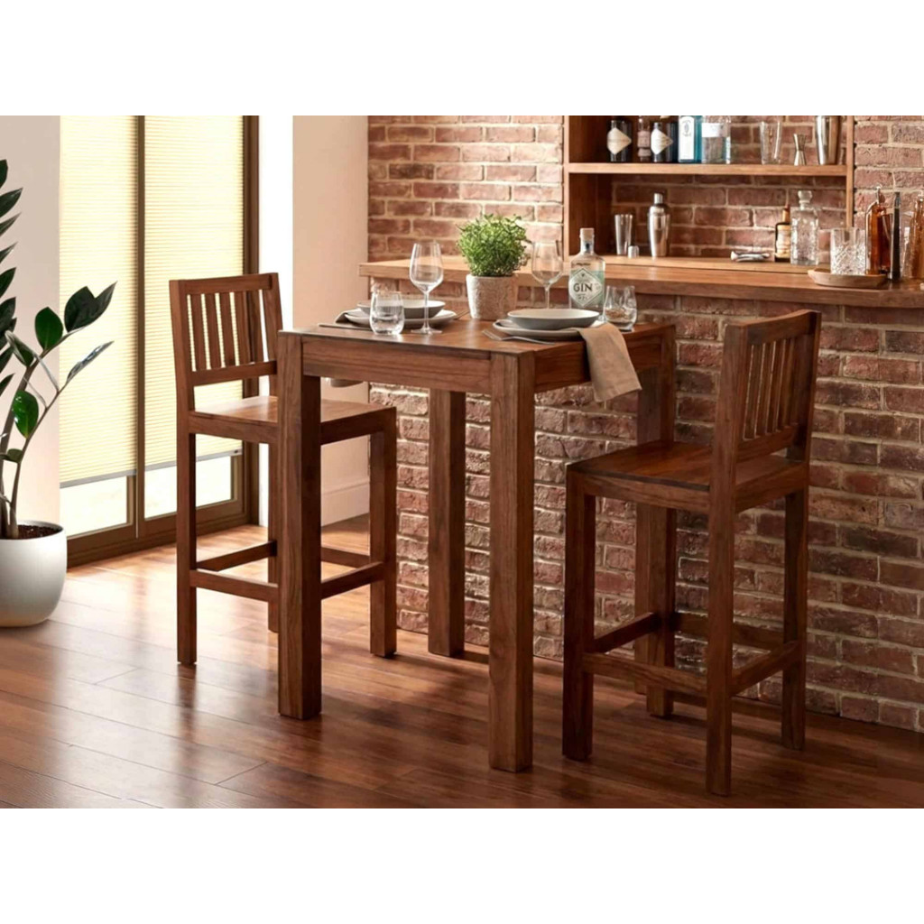 Bartisch Thali Modern Teak Dunkelbraun