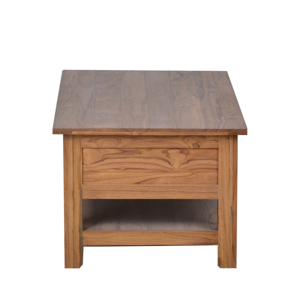 Couchtisch Thali Modern Teak Dunkelbraun