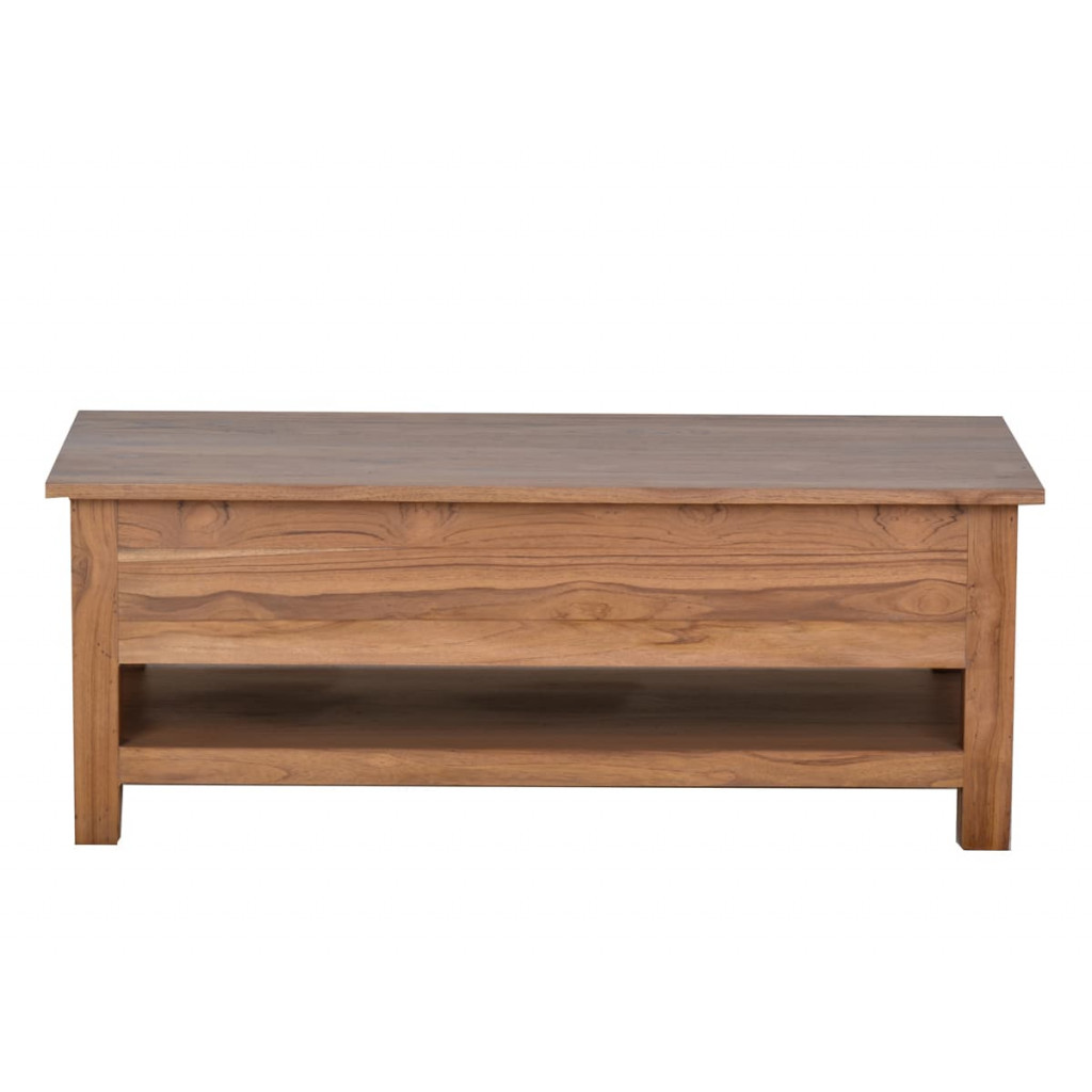 Couchtisch Thali Modern Teak Dunkelbraun