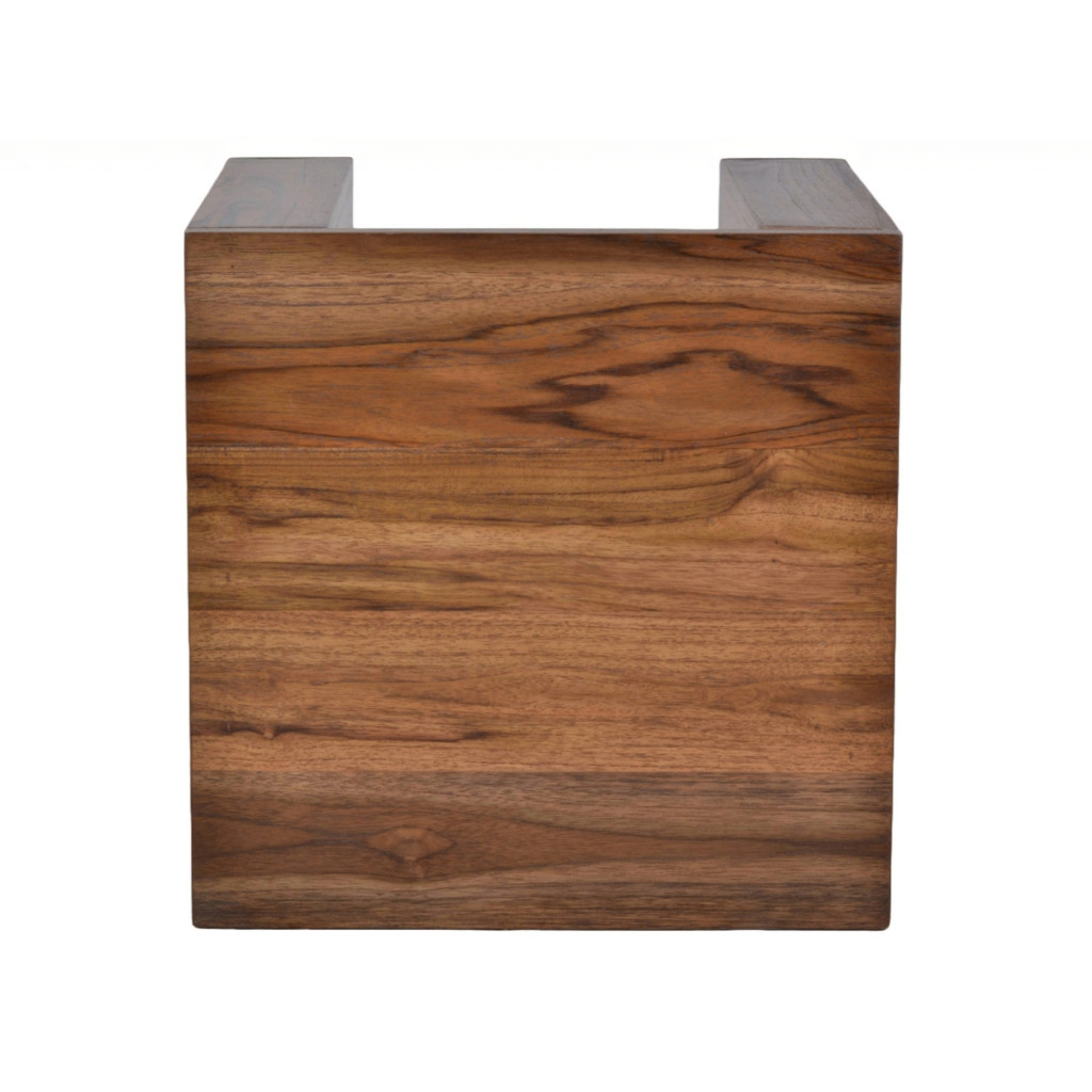 Sitzhocker Thali Modern Teak Hellbraun