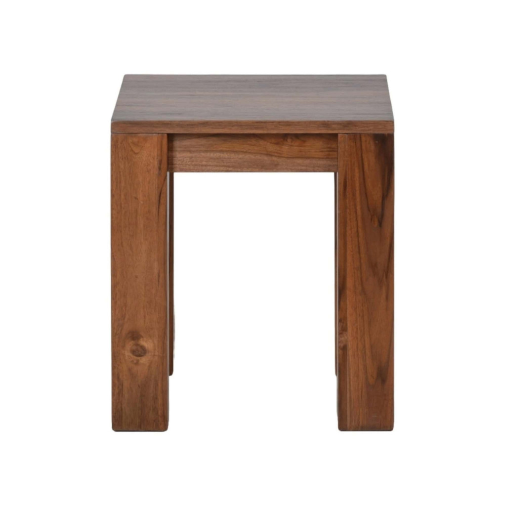 Sitzhocker Thali Modern Teak Hellbraun