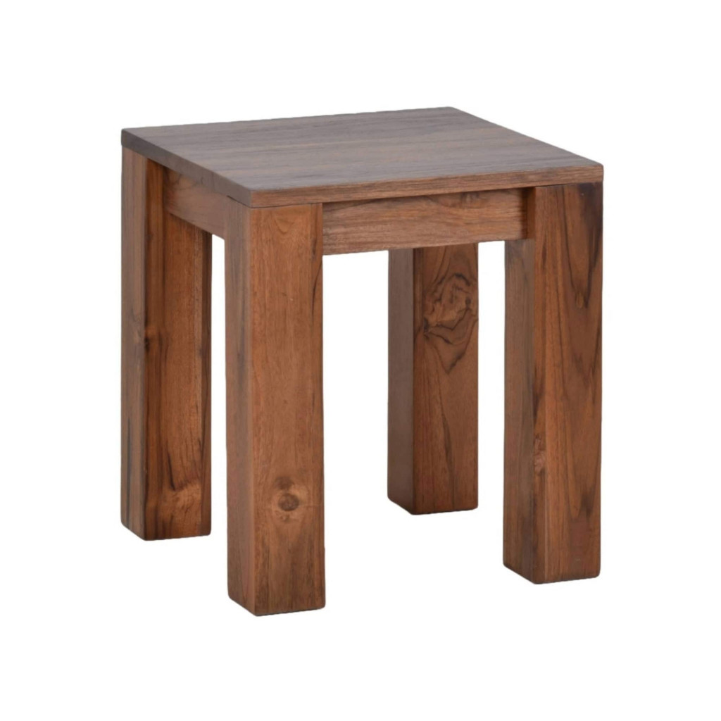 Sitzhocker Thali Modern Teak Hellbraun