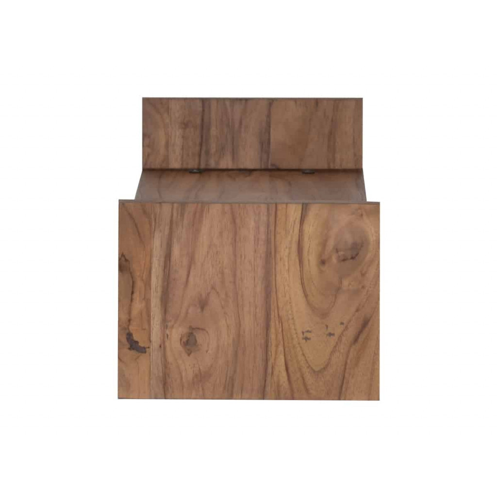 Wandregal Bagra Modern Teak Braun