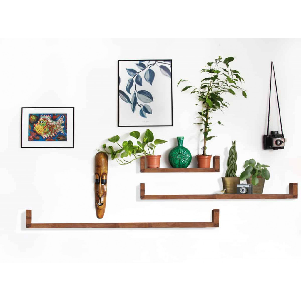 Wandregal Masala Modern Teak Braun