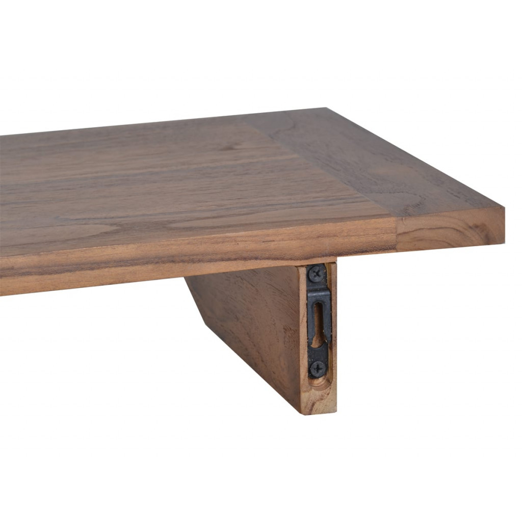 Wandregal Thali Modern Teak Braun