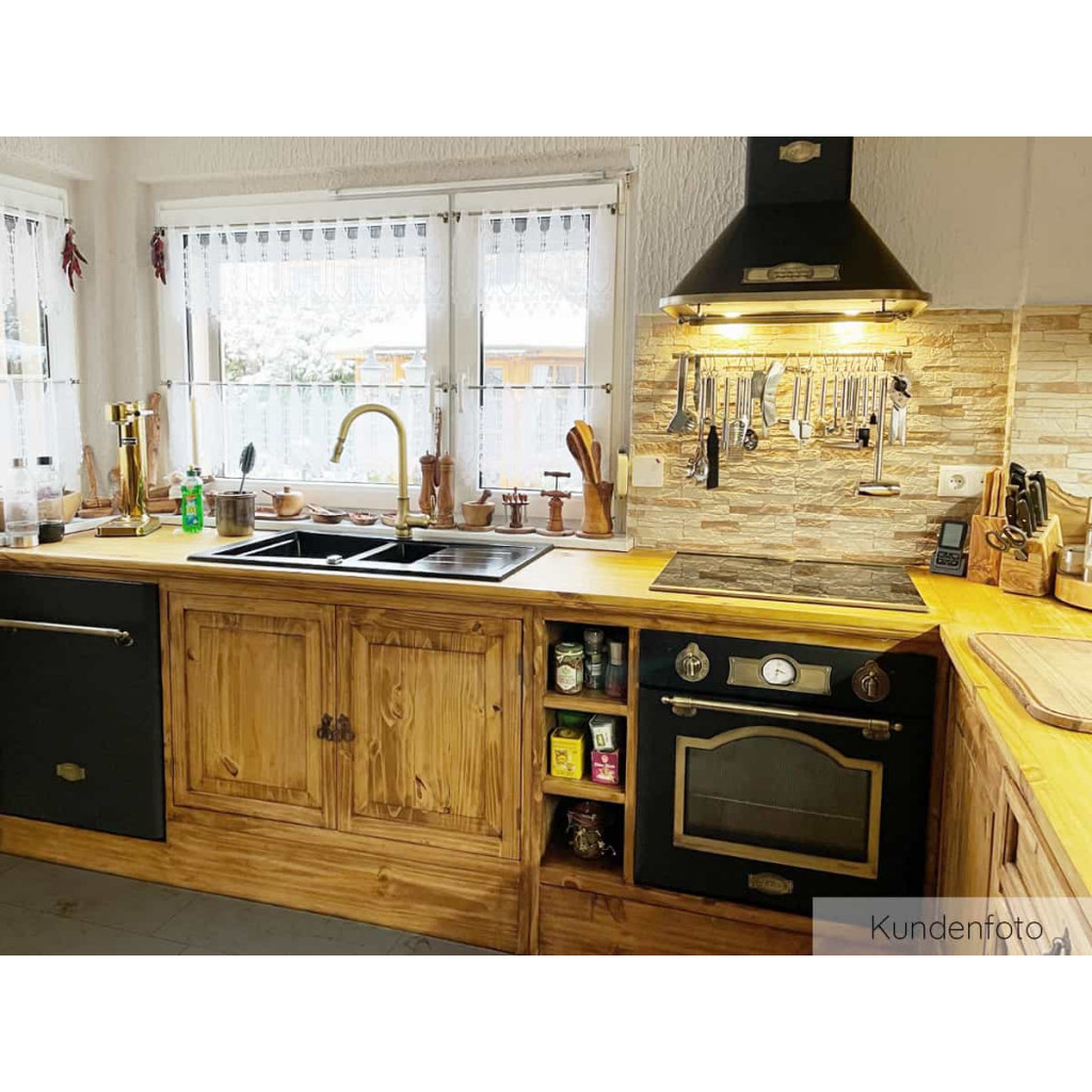 Küchenmodul Mexico Möbel Landhaus Pinie Honig