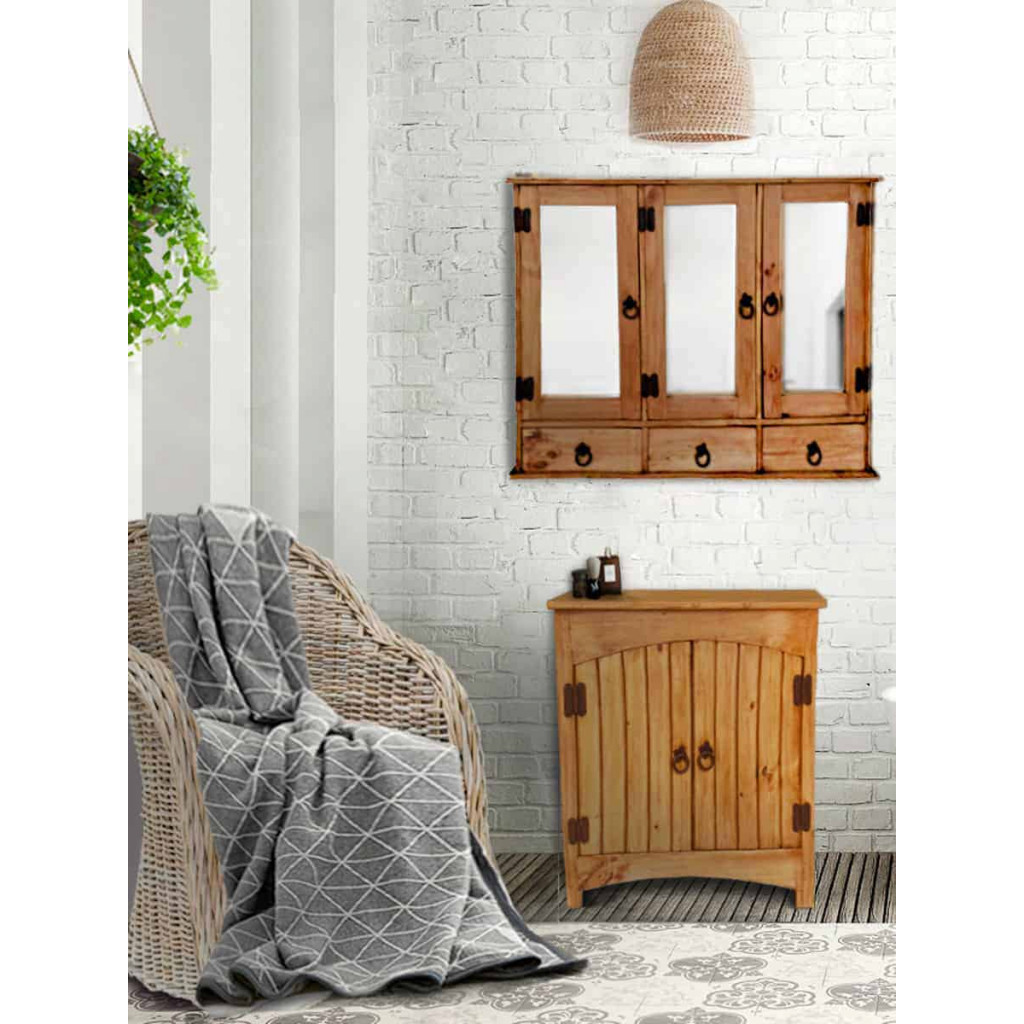 Schrank Mexico Möbel Landhaus Pinie Honig