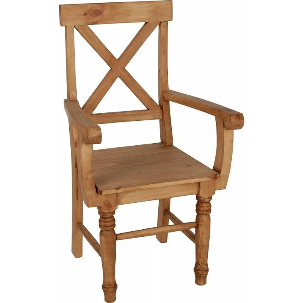 Armlehnstuhl Mexico Möbel Landhaus Pinie Honig