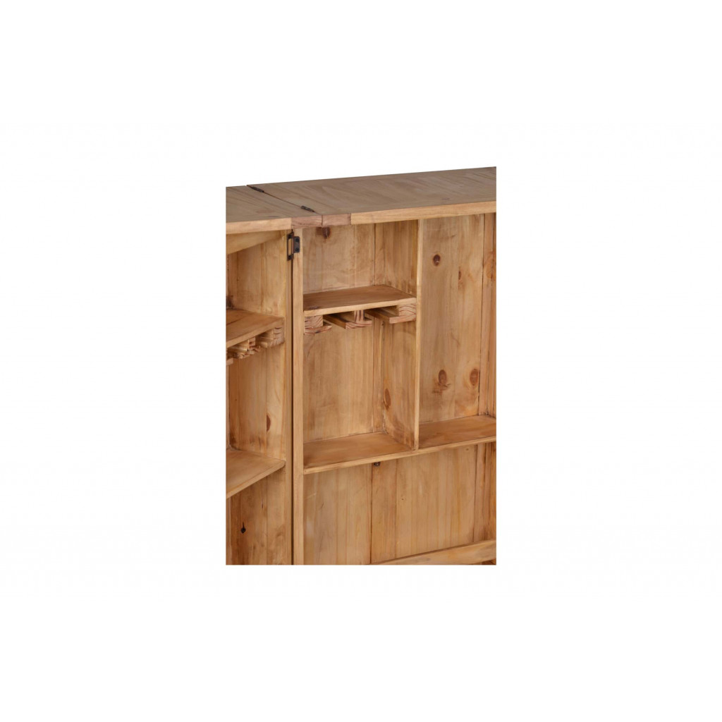 Barschrank Mexico Möbel Landhaus Massivholz Pinie Honig