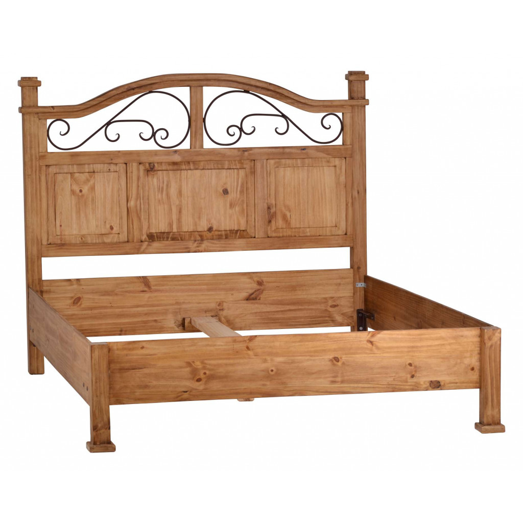 Bett Mexico Möbel Landhaus Massivholz Pinie Honig