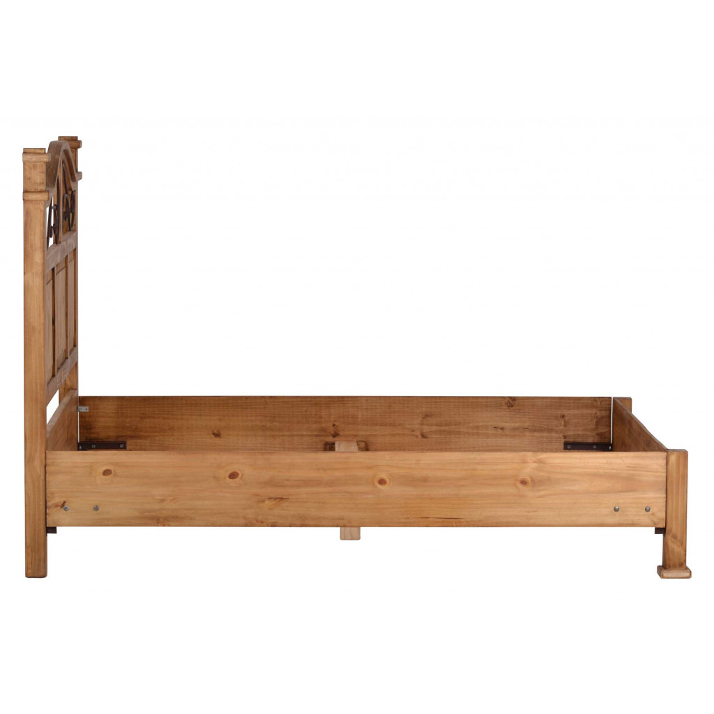 Bett Mexico Möbel Landhaus Massivholz Pinie Honig