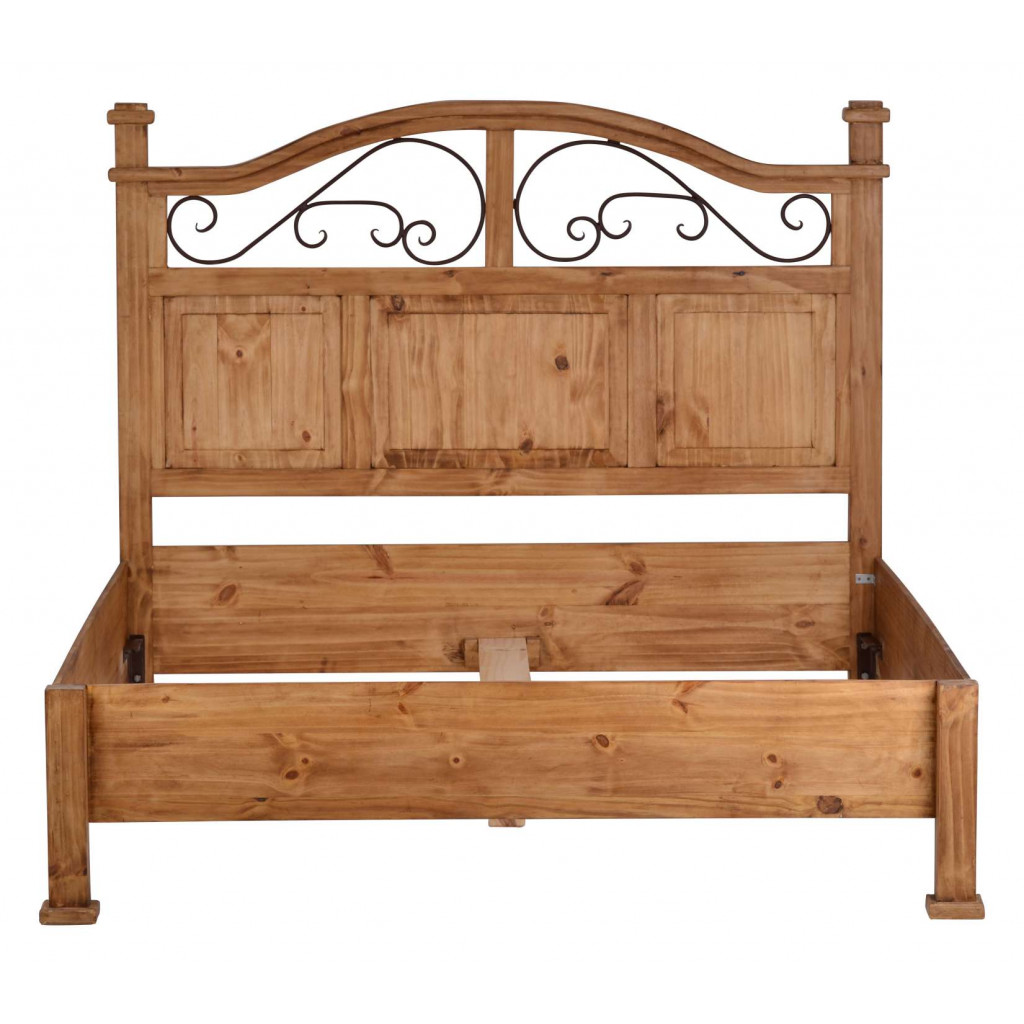 Bett Mexico Möbel Landhaus Massivholz Pinie Honig